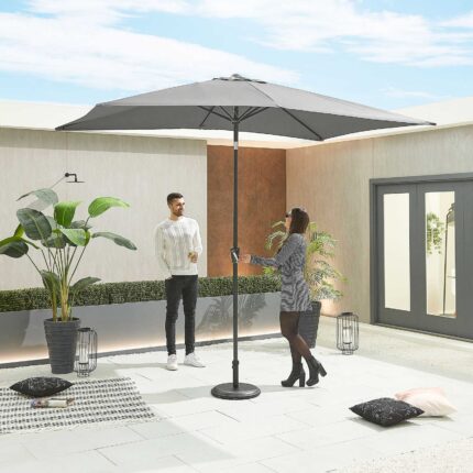 Summer and Winter garden parasol with base