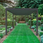 Nova - Titan Aluminium Pergola - 6.0m x 3.0m in Grey - Image 7