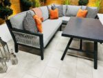 Chimes Living - Seville Aluminium Casual Corner Dining Set - Right Hand - Image 4