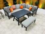 Chimes Living - Seville Aluminium Casual Corner Dining Set - Right Hand - Image 3