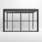 Nova - Titan Transparent French Sliding Door System - 3.6m - Grey - Image 4